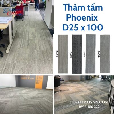 Thảm tấm Phoenix D-25 x 100