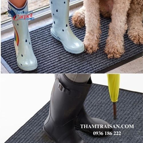 Thảm chùi chân CHICHIC màu xám 03