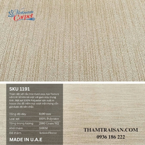 Thảm cuộn hoa văn Key Largo