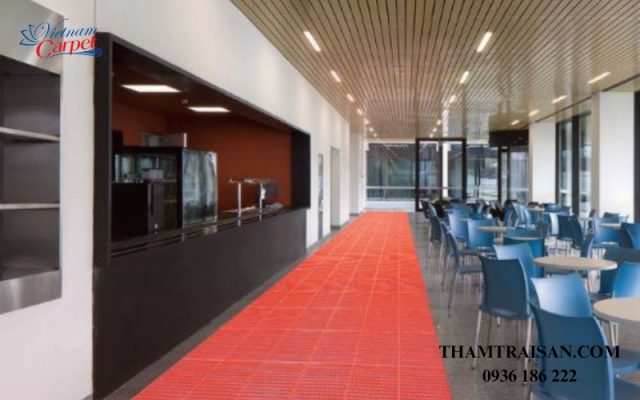 Thảm nhựa lưới ô vuông