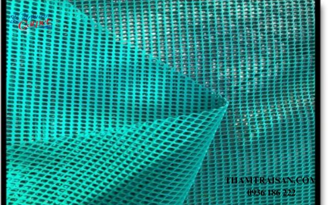 Thảm nhựa lưới hình chữ nhật bo góc