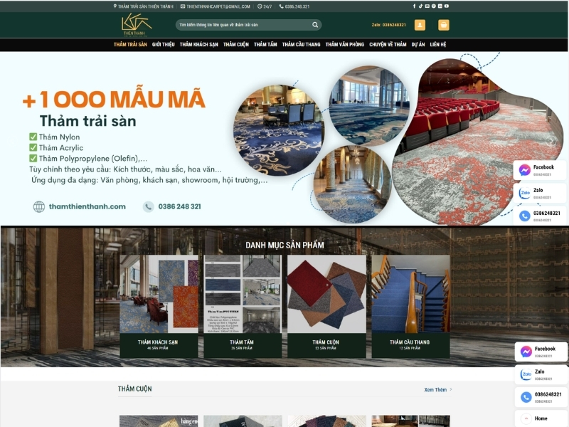 Thảm trải sàn Thiên Thành