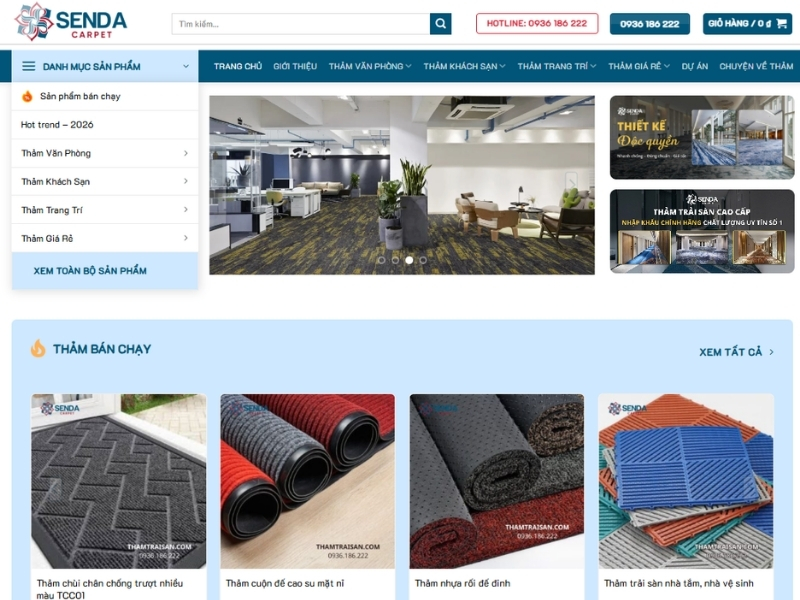 Thương hiệu thảm uy tín - Senda Carpet