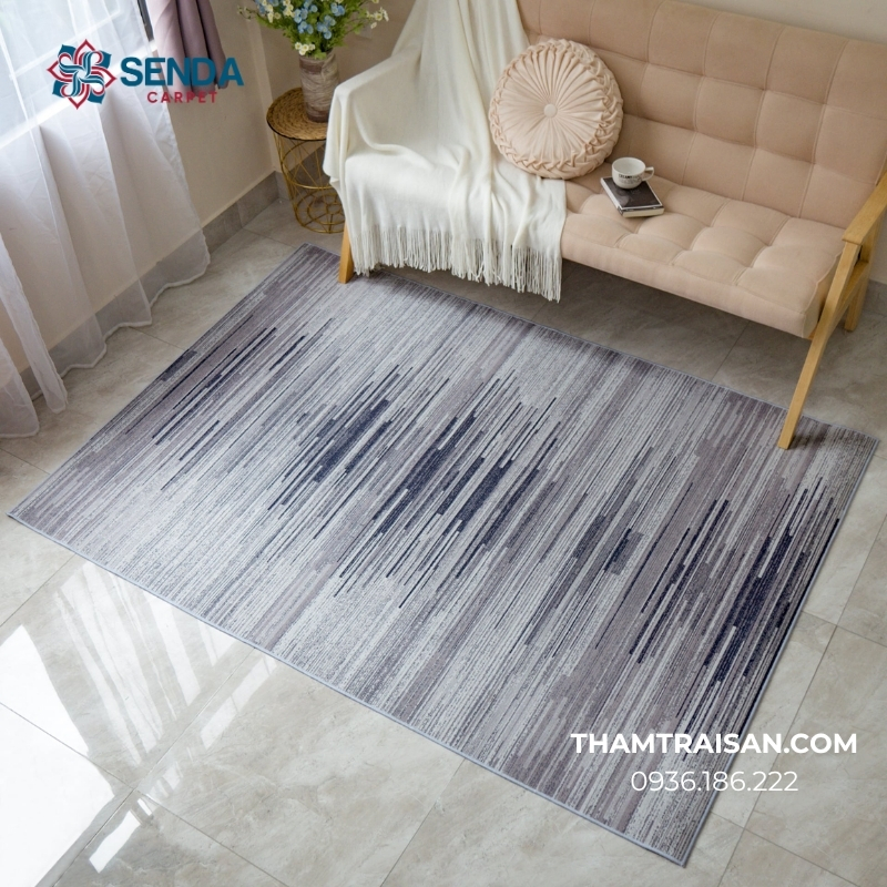 Thảm nỉ họa tiết sọc