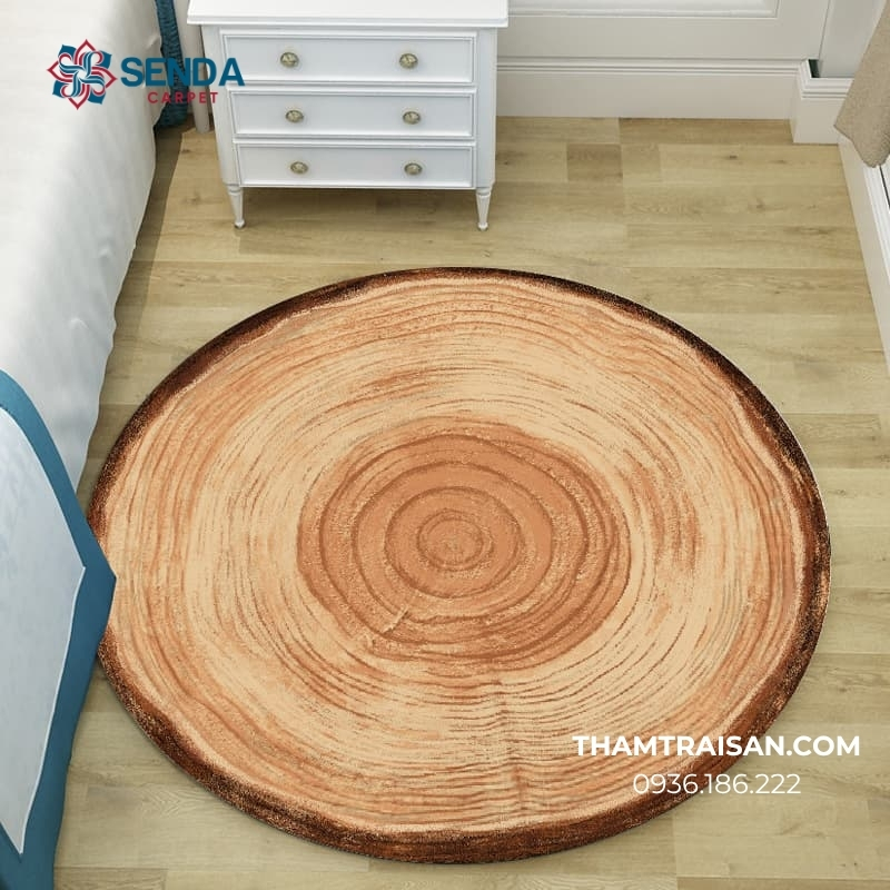 Thảm texture vân tròn