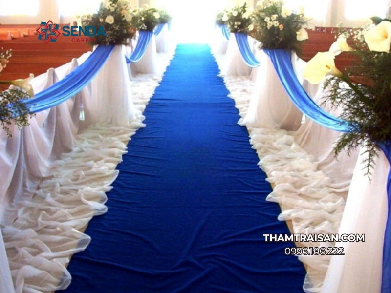 Thảm cưới một màu