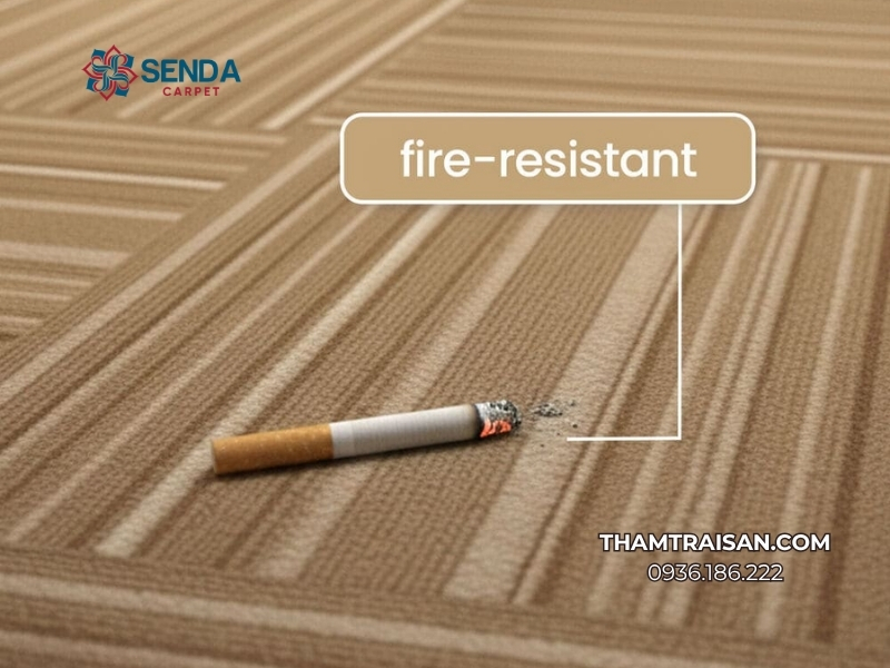 Công dụng đặc biệt của thảm lót sàn chống cháy