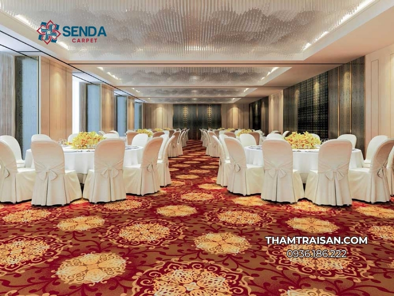 Thảm hoa văn cổ điển cho nhà hàng