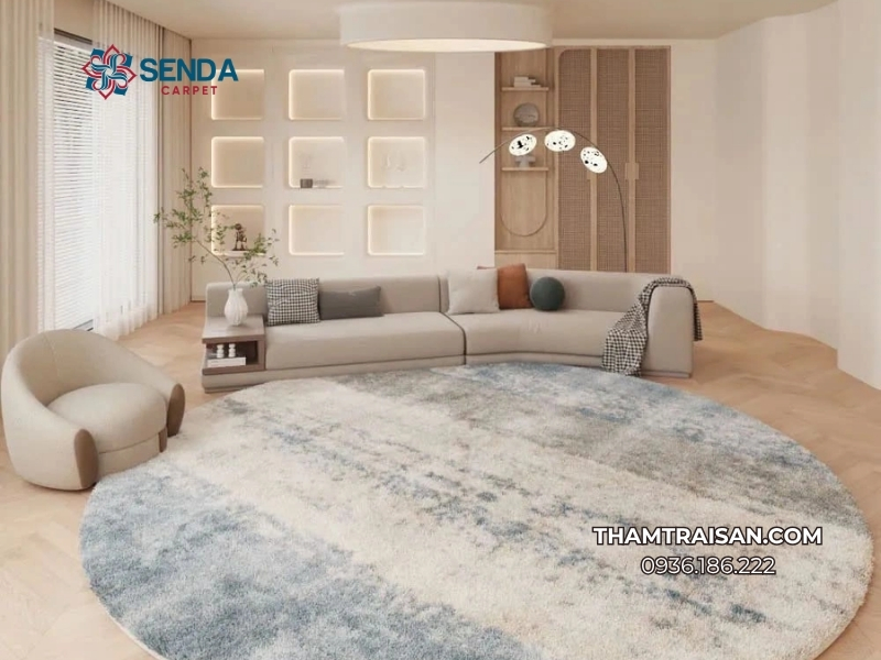 Vì sao thảm tròn được ưa chuộng trong thiết kế hiện đại?