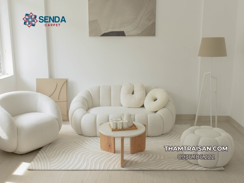 Vì sao cần chọn thảm phù hợp với sofa phòng khách?