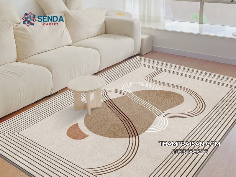 Chọn thảm chữ nhật nếu dùng sofa dài