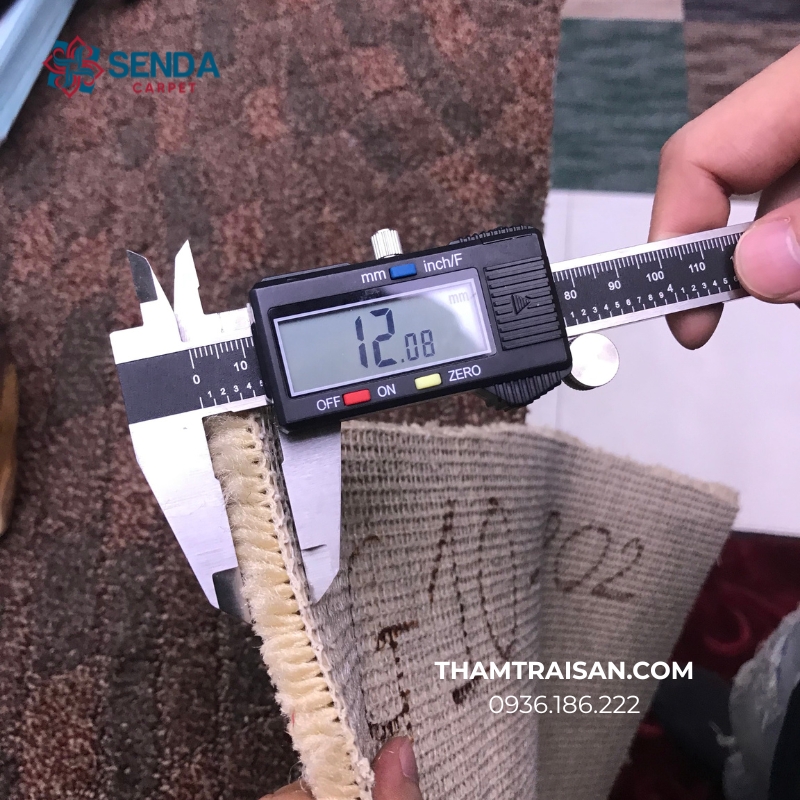 Độ dày thảm cuộn hoa văn G10