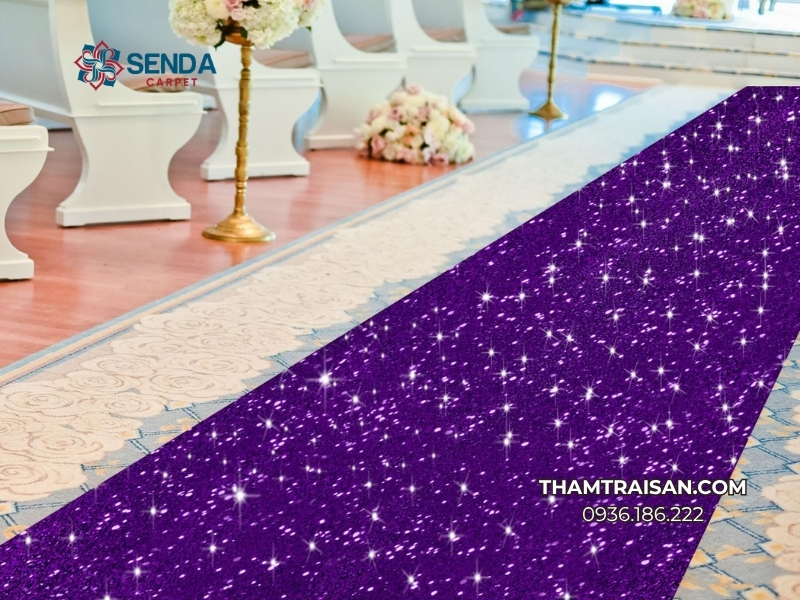 Thảm phù hợp phong cách tiệc cưới