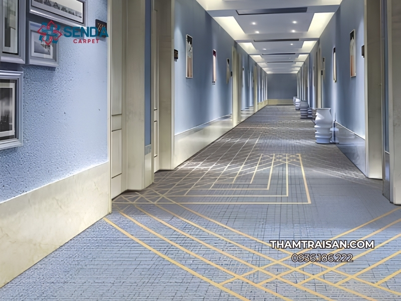 Thảm Axxminster hoa tiết hình học