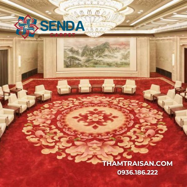 Thảm khánh tiết hoa văn trung tâm cao cấp