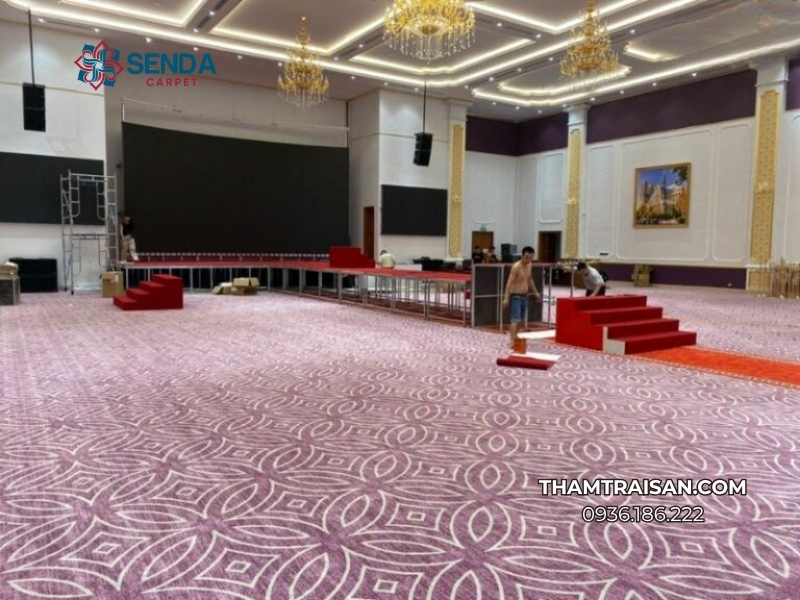 Thảm Axminster trải sàn hội trường tại Hải Phòng