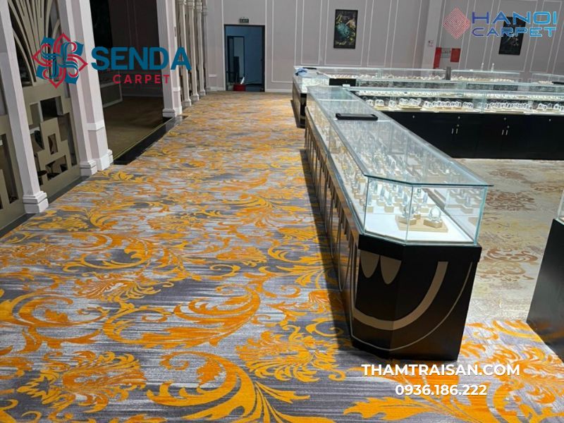 Thảm trải showrom công ty vàng bạc đá quý tại Hà Nội