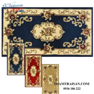 Thảm chùi chân tỉa bông cao cấp màu xanh than