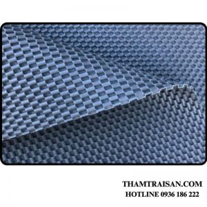 Thảm nhựa dập nổi 3D xanh đen