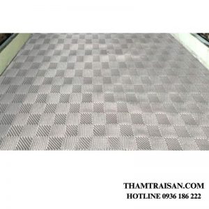 Thảm nhựa đinh sọc chống trượt, chống nước xám