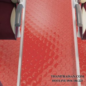 Thảm nhựa đồng tiền đỏ