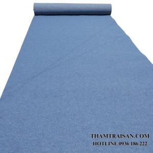 Thảm nỉ dày trơn trải sự kiện xanh