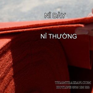 Cấu tạo của thảm nỉ dày trơn trải sự kiện