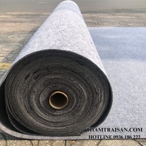 cuộn Thảm nỉ sự kiện dày sọc NDS10 màu xám