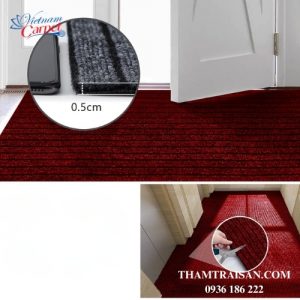 Thảm chùi chân màu đỏ NEWSHOER đa dạng kích thước