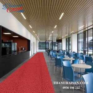 Thảm nhựa sợi mì A8 cao cấp màu đỏ
