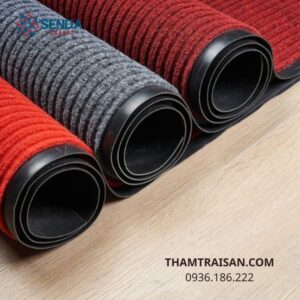 Thảm cuộn cao su đế mặt nỉ là gì?