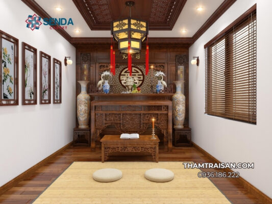 Ưu điểm khi sử dụng thảm trải trong phòng thờ