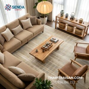Ưu điểm của chất liệu thảm trang trí natural