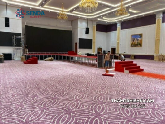 Thảm Axminster trải sàn hội trường tại Hải Phòng