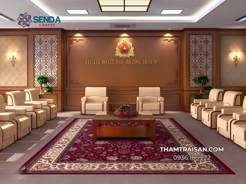 Những nguyên tắc khi xác định kích thước thảm khánh tiết