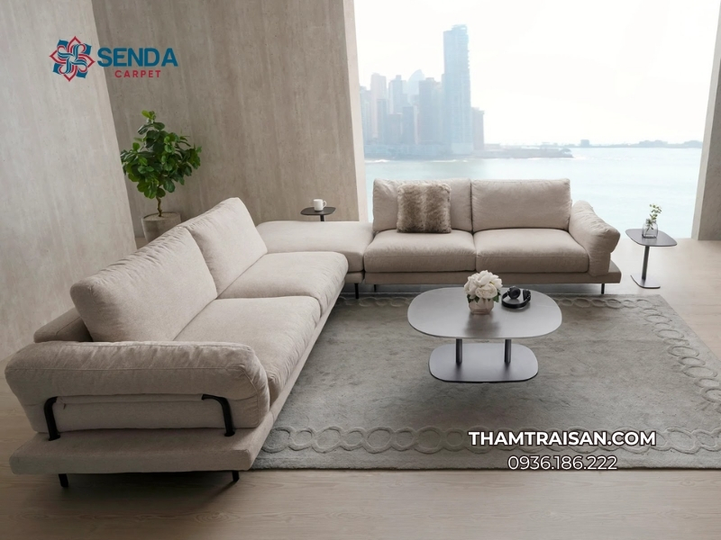 Thảm phòng khách hiện đại