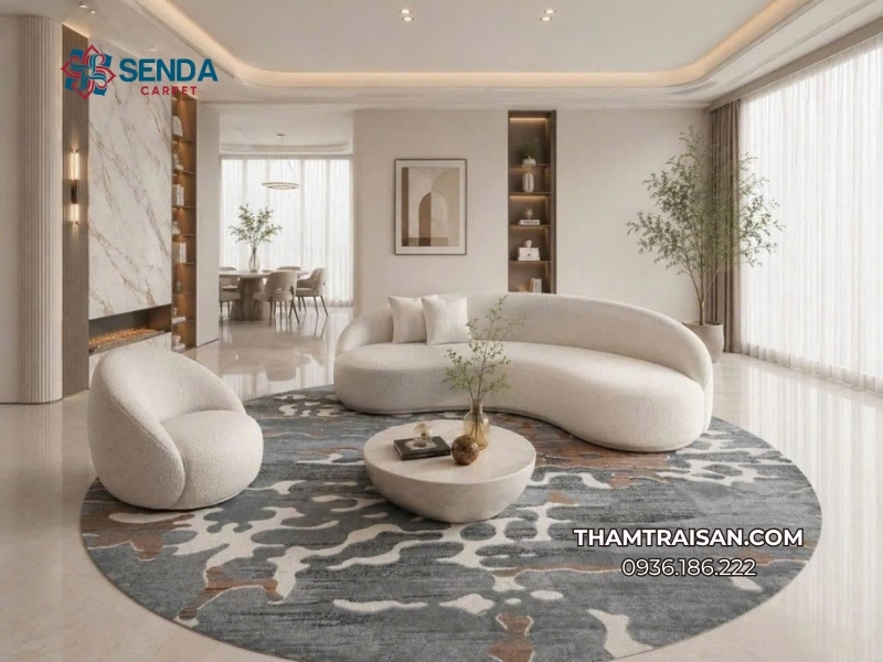 Thảm trải phòng khách mức giá cao cấp
