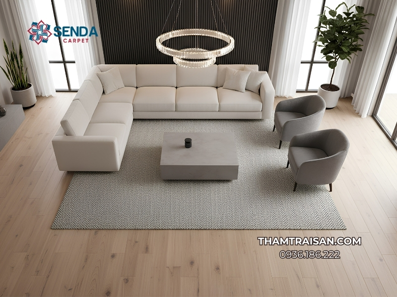 Vì sao cần phối màu thảm với sofa hài hòa?