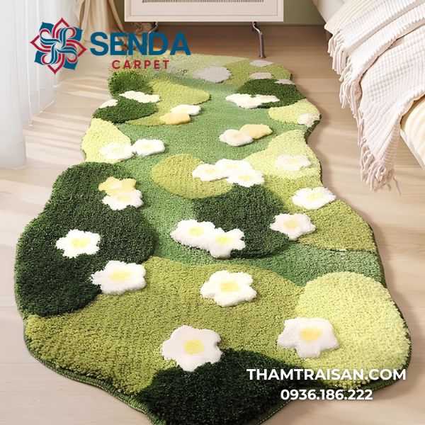 Thảm dệt thủ công Derco thảm cỏ xanh
