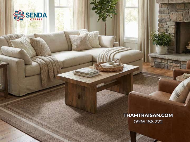 cách phối màu thảm trang trí