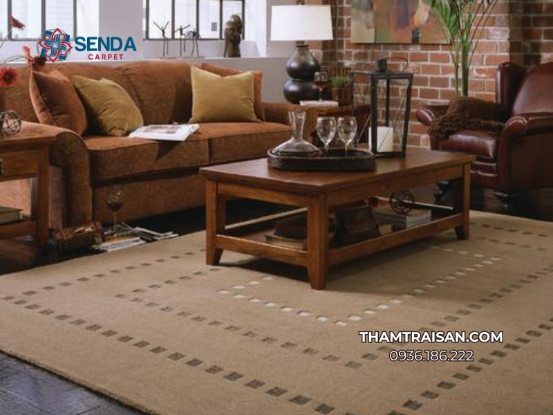 cách phối màu thảm trang trí