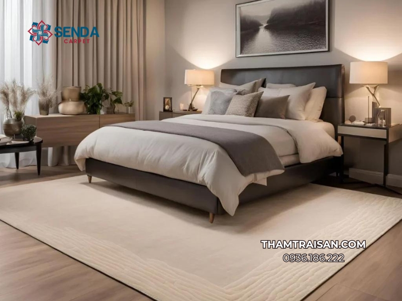 cách phối màu thảm trang trí