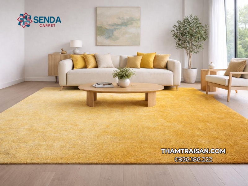 cách phối màu thảm trang trí