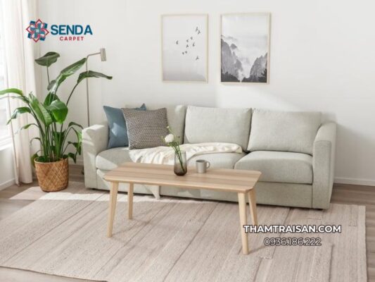 sai lầm chọn thảm trang trí phòng khách