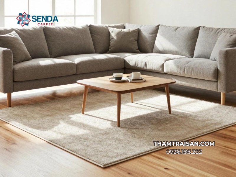 sai lầm chọn thảm trang trí phòng khách