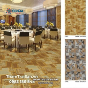 Thảm Axminster trải nhà hàng, khách sạn K18