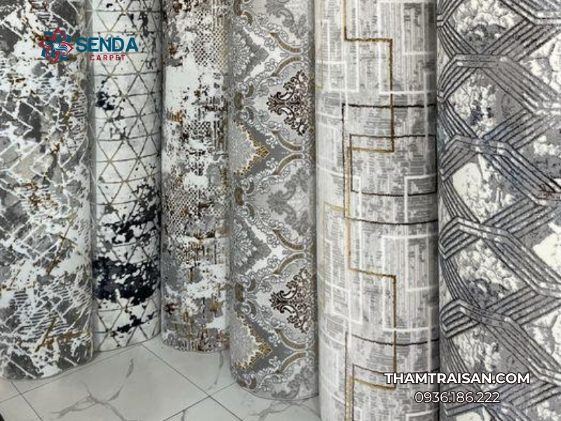 kinh nghiệm mua thảm cuộn hoa văn