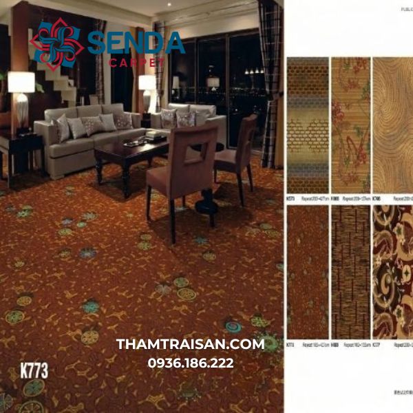 Thảm Axminster trải nhà hàng, khách sạn PA20