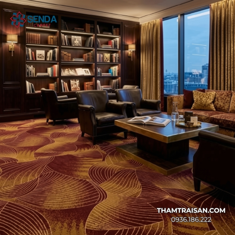 Thảm axminster trải nhà hàng, khách sạn PA24