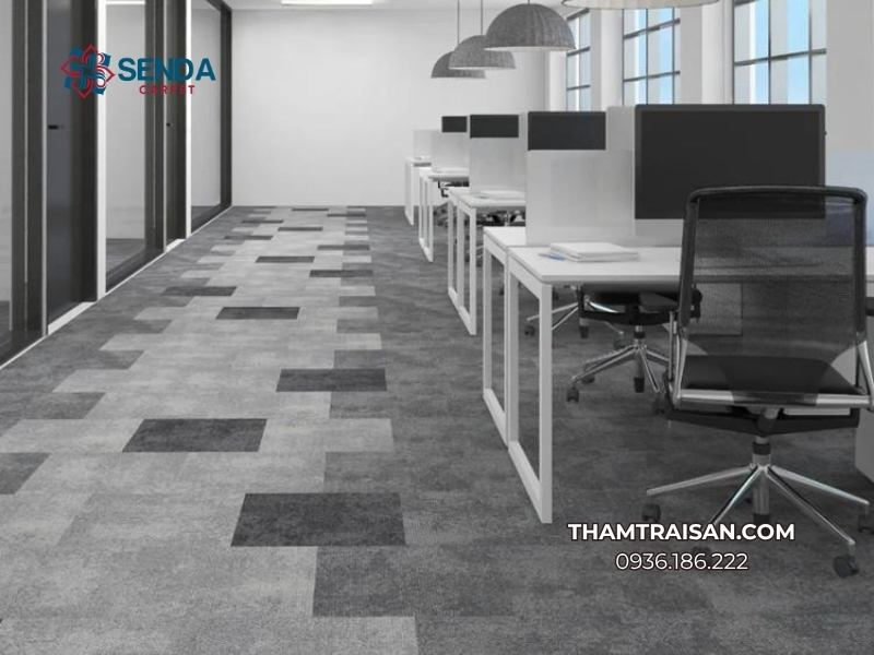 Thảm nỉ ghép miếng đế cao su